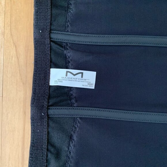 Maidenform Black Waist Trainer Cincher Corset Shapewear Size XL/8 - Picture 7 of 9